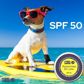 SPF 50 Sun Protection Balm For Pets 30 ML in Tin | Moisturising Sunscreen For Dogs And Cat Non-Toxic Formula Paw and nose balm After Sun Moisturiser Balm for pets