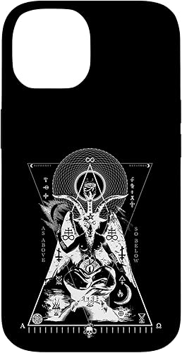 Miniatura 4 de iPhone 13 Pro Max BAPHOMET - Como arriba y abajo - Funda de geometría sagrada oculta