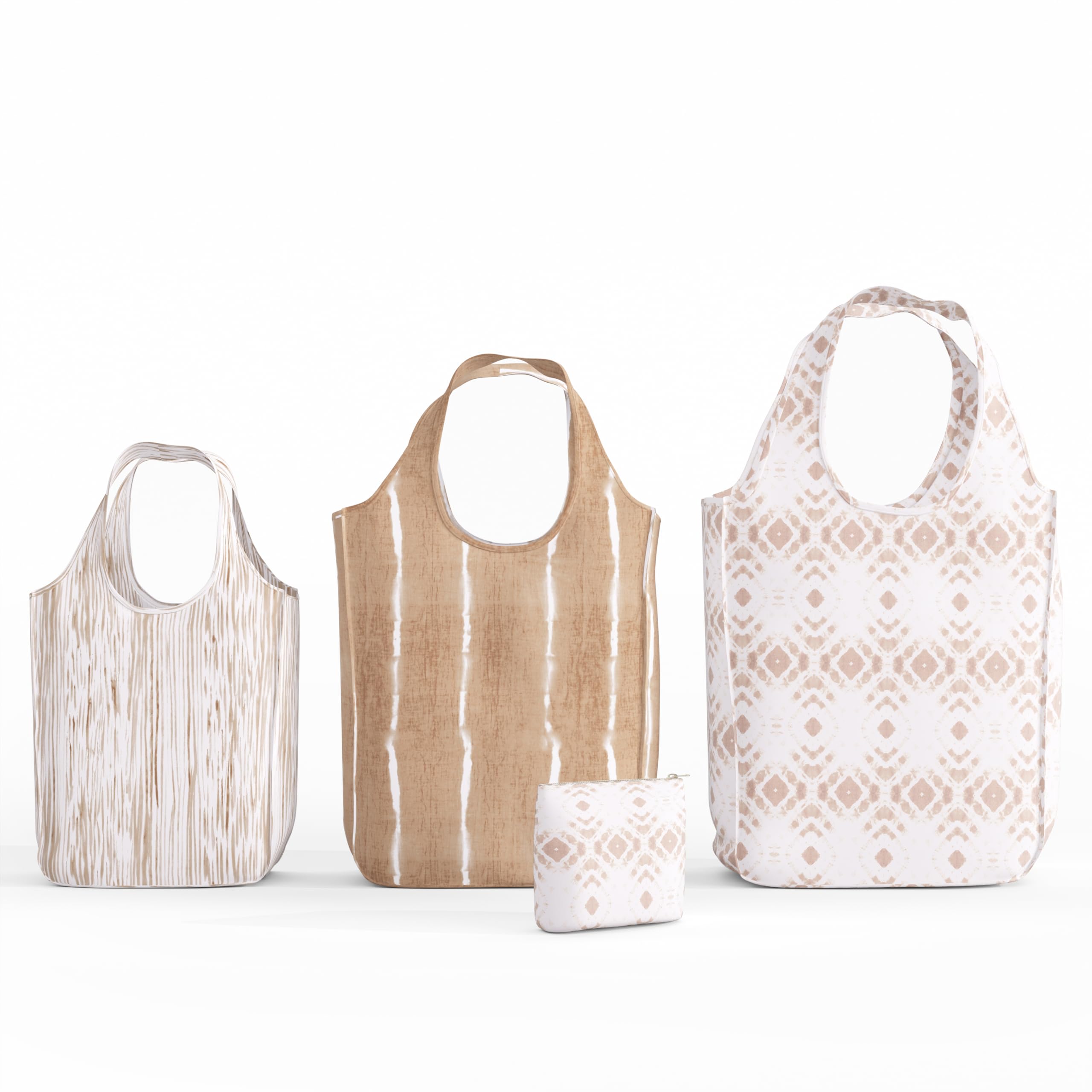 Pure Sage Reusable Grocery Bag - Stylish Shopping Bag for Groceries - Foldable Tote Bag - Medium Size