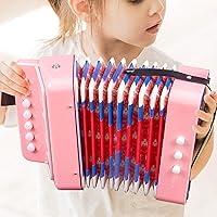 Vista 7 de Kids Accordion, 10 Keys Control Button Accordion Musical Instruments for Kids Children Beginners Lightweight and Environmentally-friendly