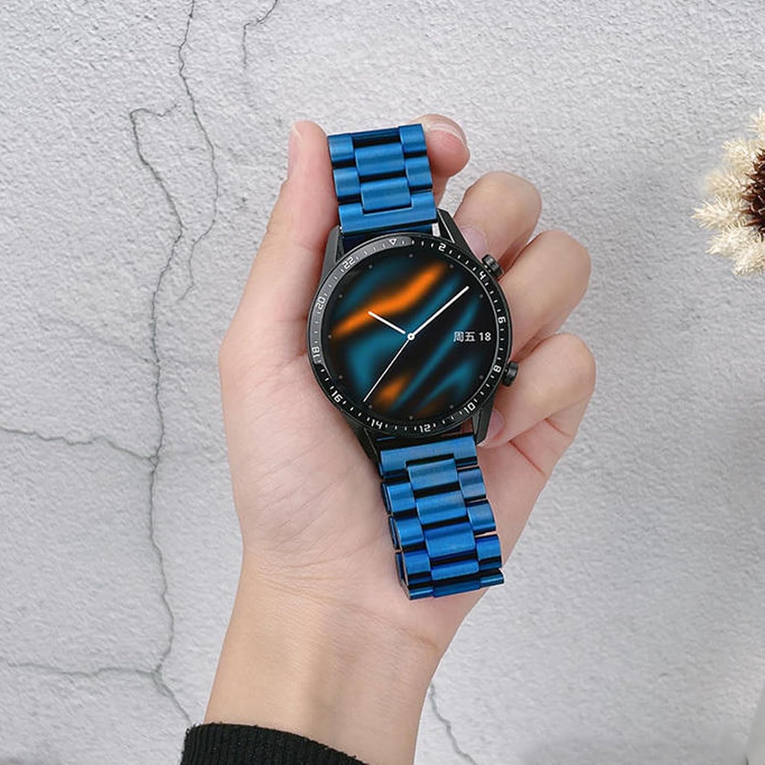 Stainless Steel Watch Band Quick Release Premium Brushed Matte Metal Watch Strap Bracelet 16mm 18mm 20mm 22mm 24mm Universal Stainless Steel Smartwatch Replacement Band Strap Men Women - Image 6