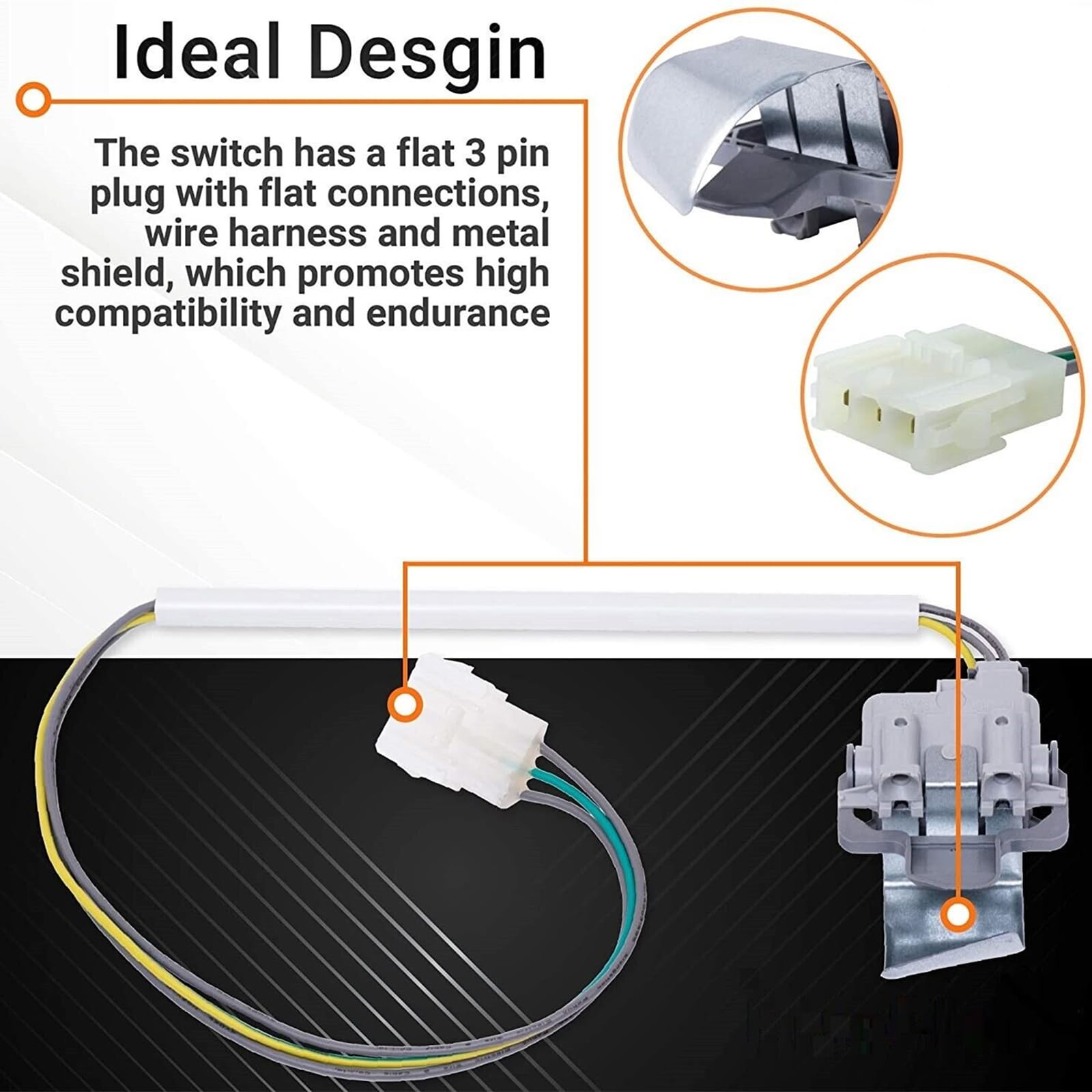 Pezzo Di Ricambio Scaroo Interruttore Coperchio Lavatrice Di Ricambio - Compatibile Con Whirlpool E Kenmore, Modelli 11020642990, 11020632991 ( Confezione Da 20 Pezzi) Lavastoviglie Incasso Indesit - Foto 5