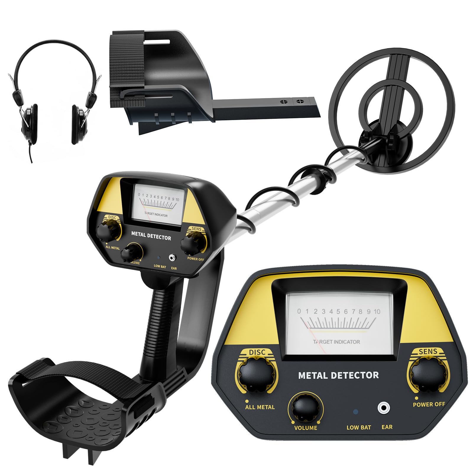 JUANGU Metal Detector for Adults & Kids - Lightweight 2.8lbs with 8