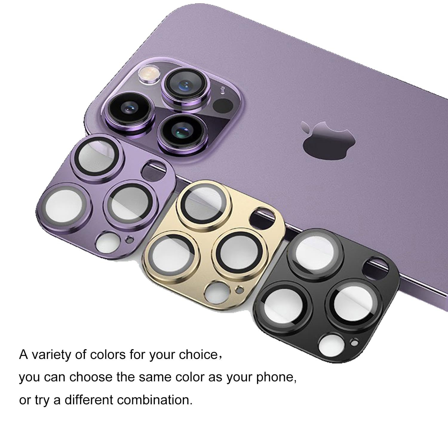Kamera-Objektivschutz für iPhone 16/iPhone 16 Plus, Ultra-HD, 9H, gehärtetes Glas, Kamera-Abdeckung, Metallring, hüllenfreundlich, kratzfest, einfach zu installieren, Rosa