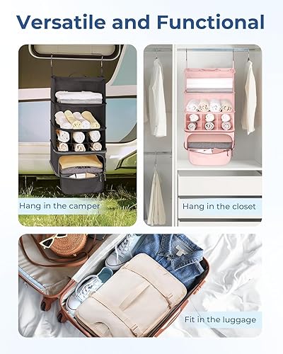 Miniatura 5 de Large Travel Storage Bag Set, Beige Suitcase Organizer for Packing and Organization