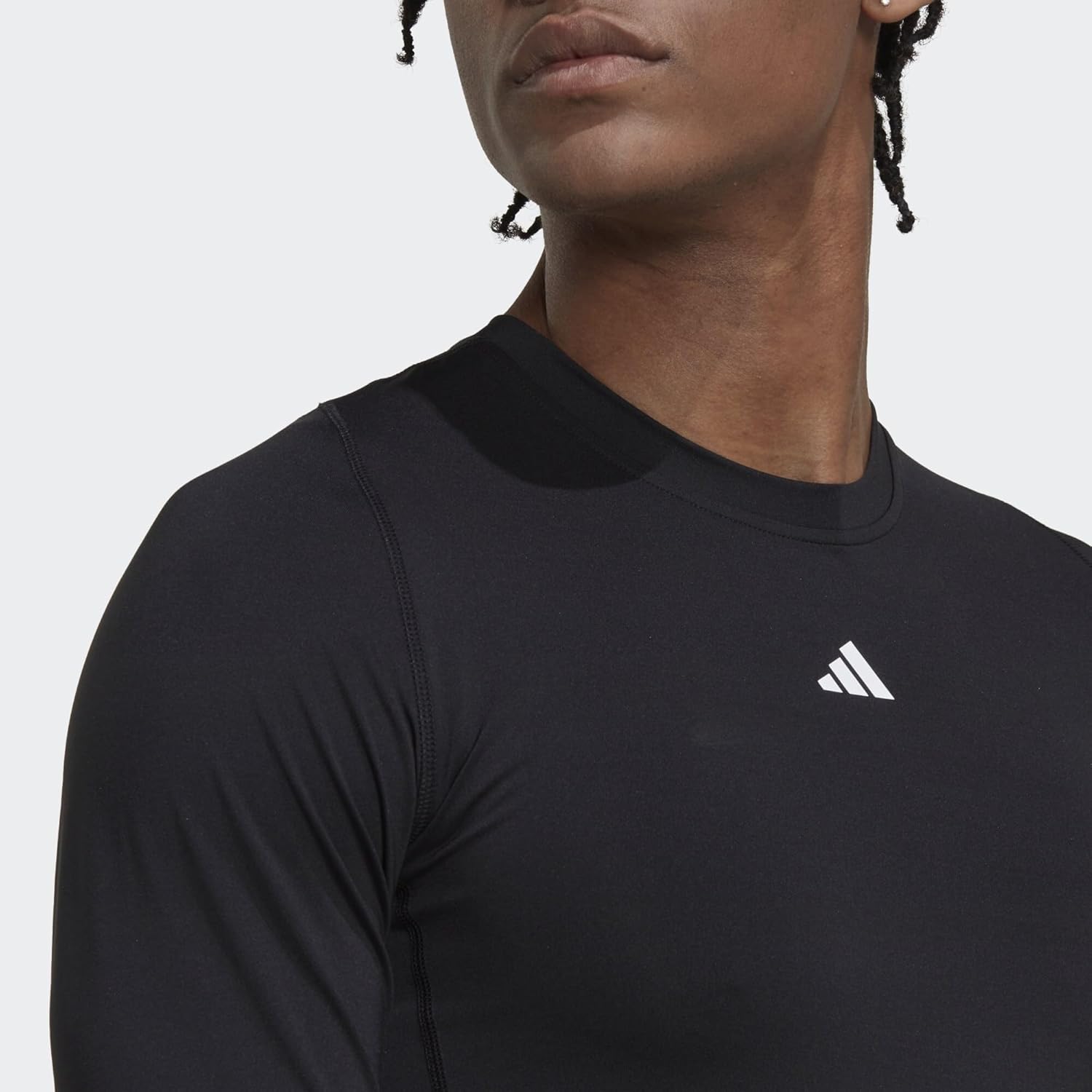 Adidas Mens Techfit Aeroready Training Long-Sleeve T-Shirt - Image 5