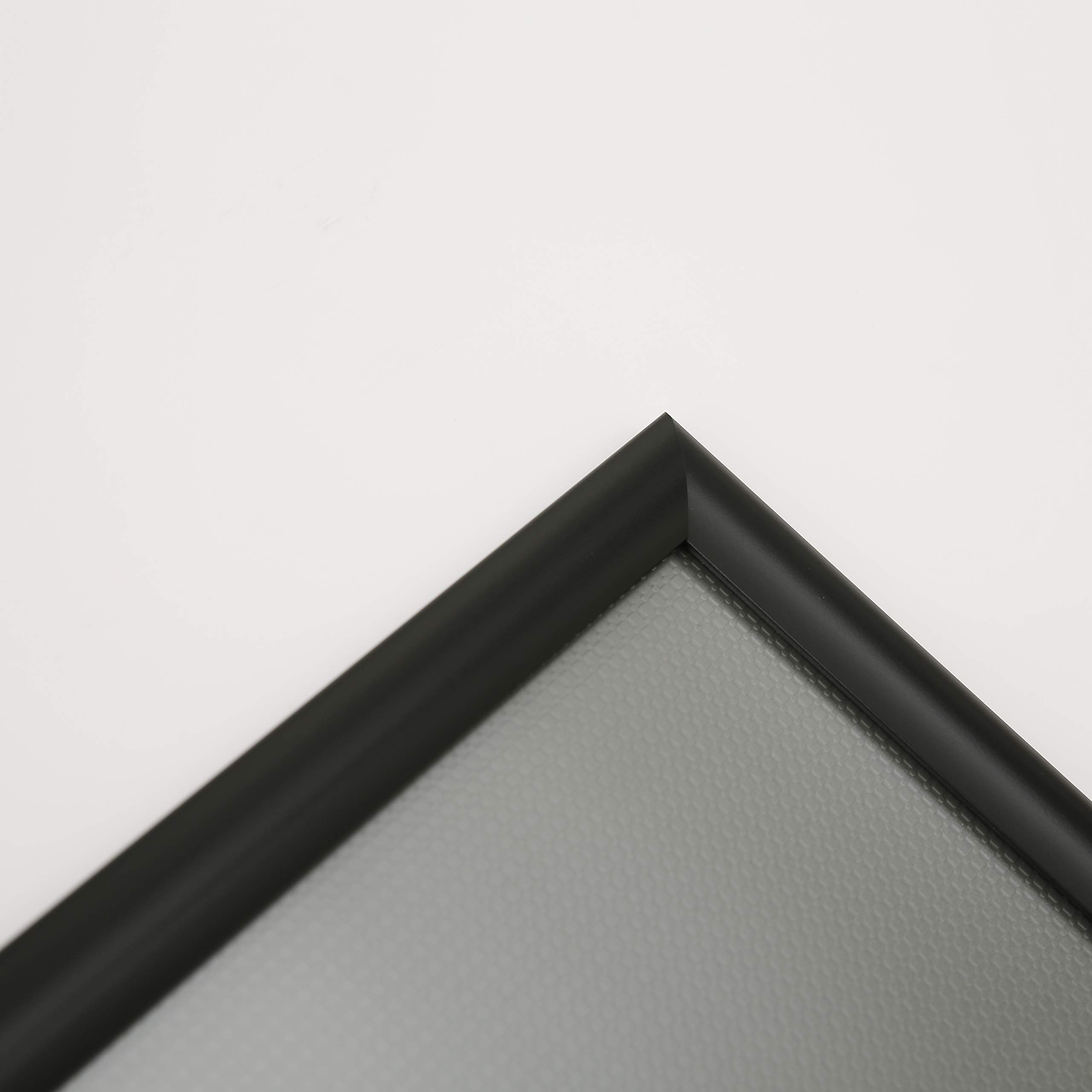 Aluminiowa Ramka Zatrzaskowa czarna DIN A1 25 mm ramka na Ramka zatrzaskowa wymienna; narożniki na skośne