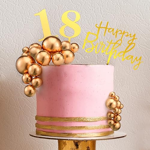 Miniatura 5 de Juego de 38 piezas de decoración de pastel de bola, palillos de acrílico de feliz cumpleaños, palillos de dientes con forma de bola para vacaciones,