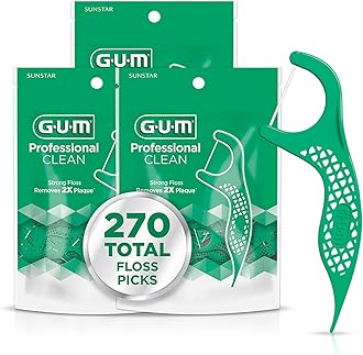 G-U-M Professional Clean Flossers, Mint 90 ea (PACK OF 3)