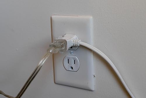 Vista 7 de Woods Cable de extensión ligero, 15 pies, calibre 16, SPT-2, interruptor de encendido/apagado, blanco, 359 W