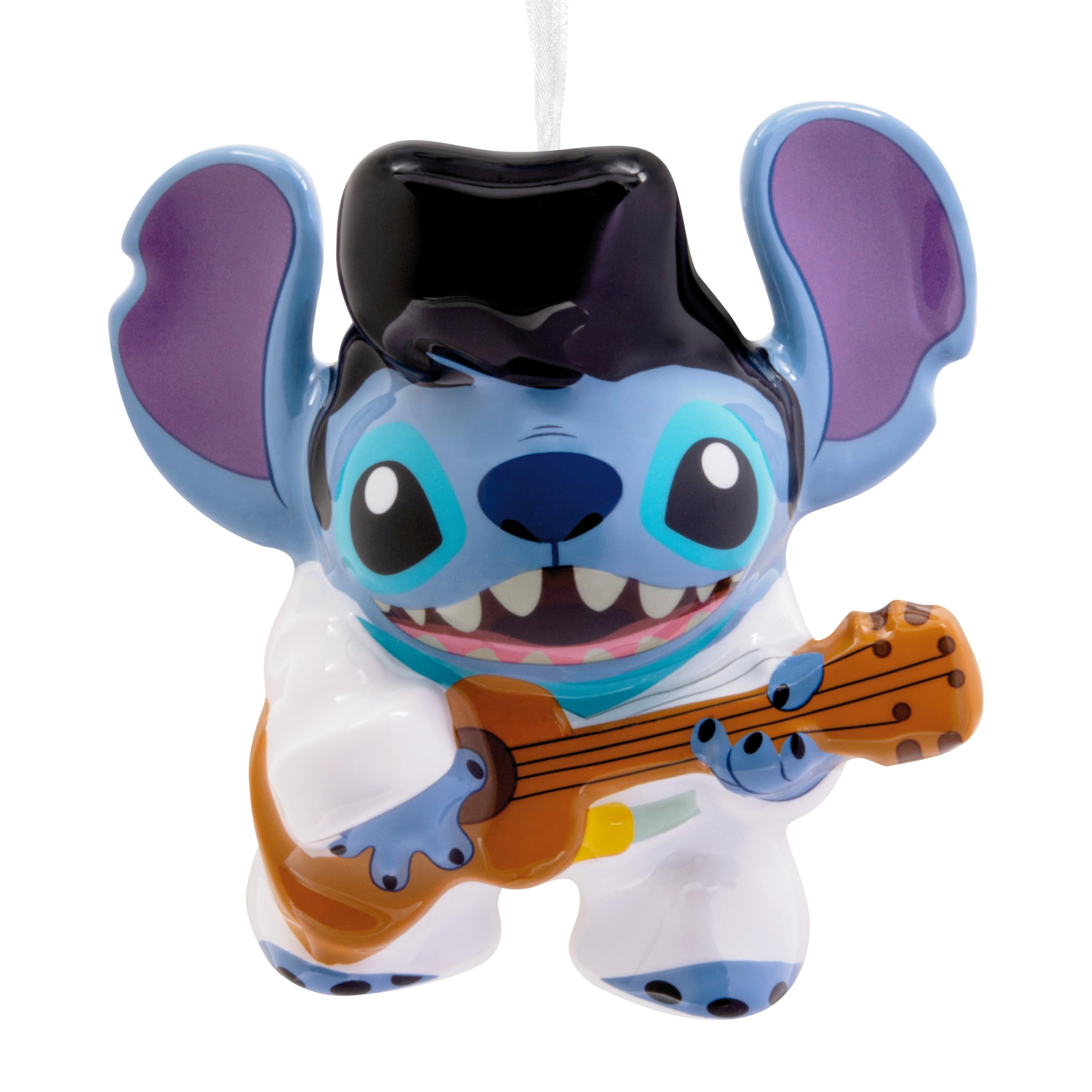 Hallmark Lilo & Stitch, Elvis Stitch Keepsake Hanging Ornament, Decoupage, Tree Decoration, Disney, Christmas, Birthday, Blue