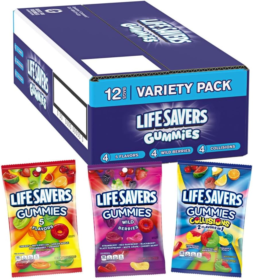 Gummy Candy Variety Mix Box - Amazon Exclusive (12 bags per box)
