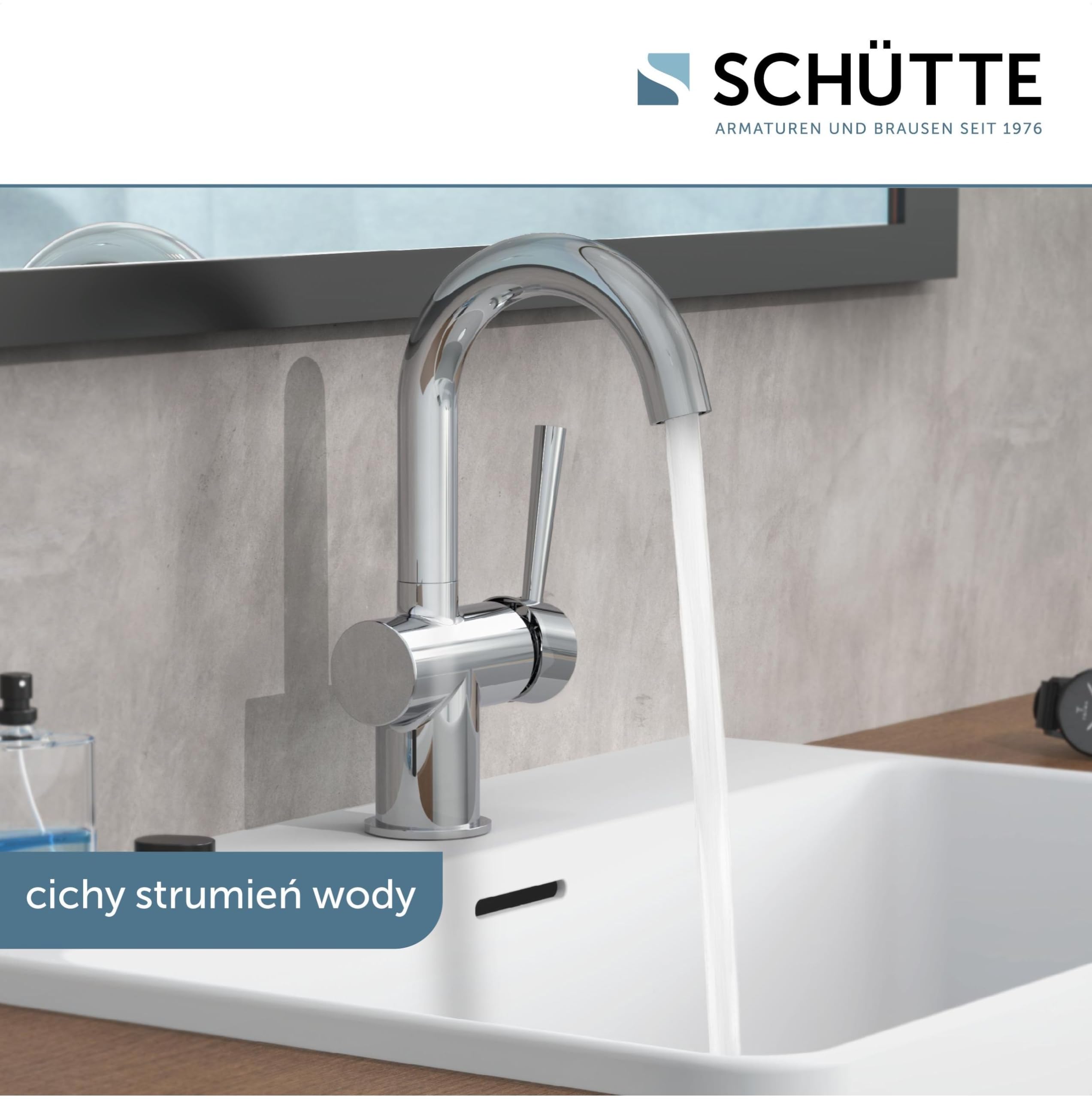 SCHÜTTE 79010 CORNWALL armatura umywalkowa, chrom