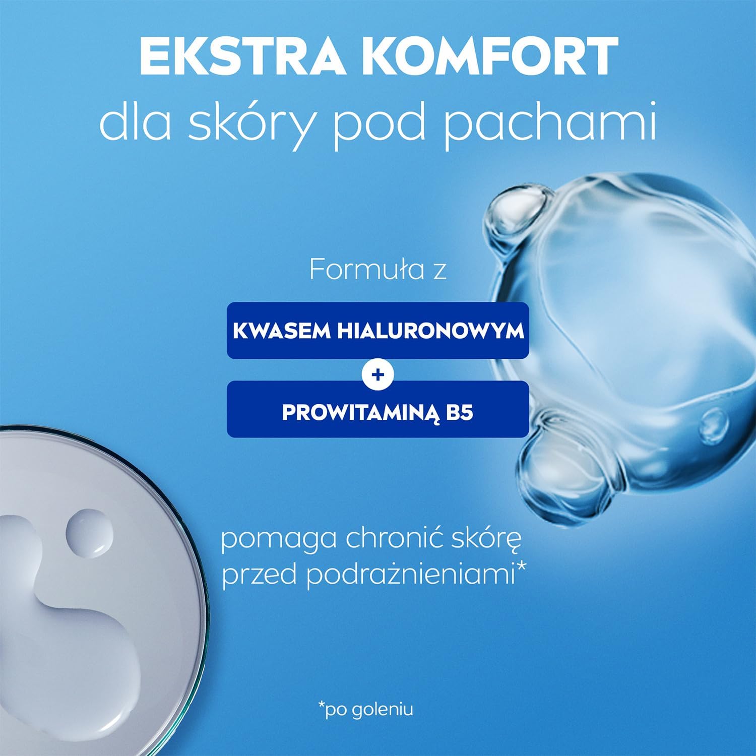 NIVEA Derma Control Defend Antyperspirant dla kobiet roll on - 72h ochrony z kwasem hialuronowym i prowitaminą B5 50 ml