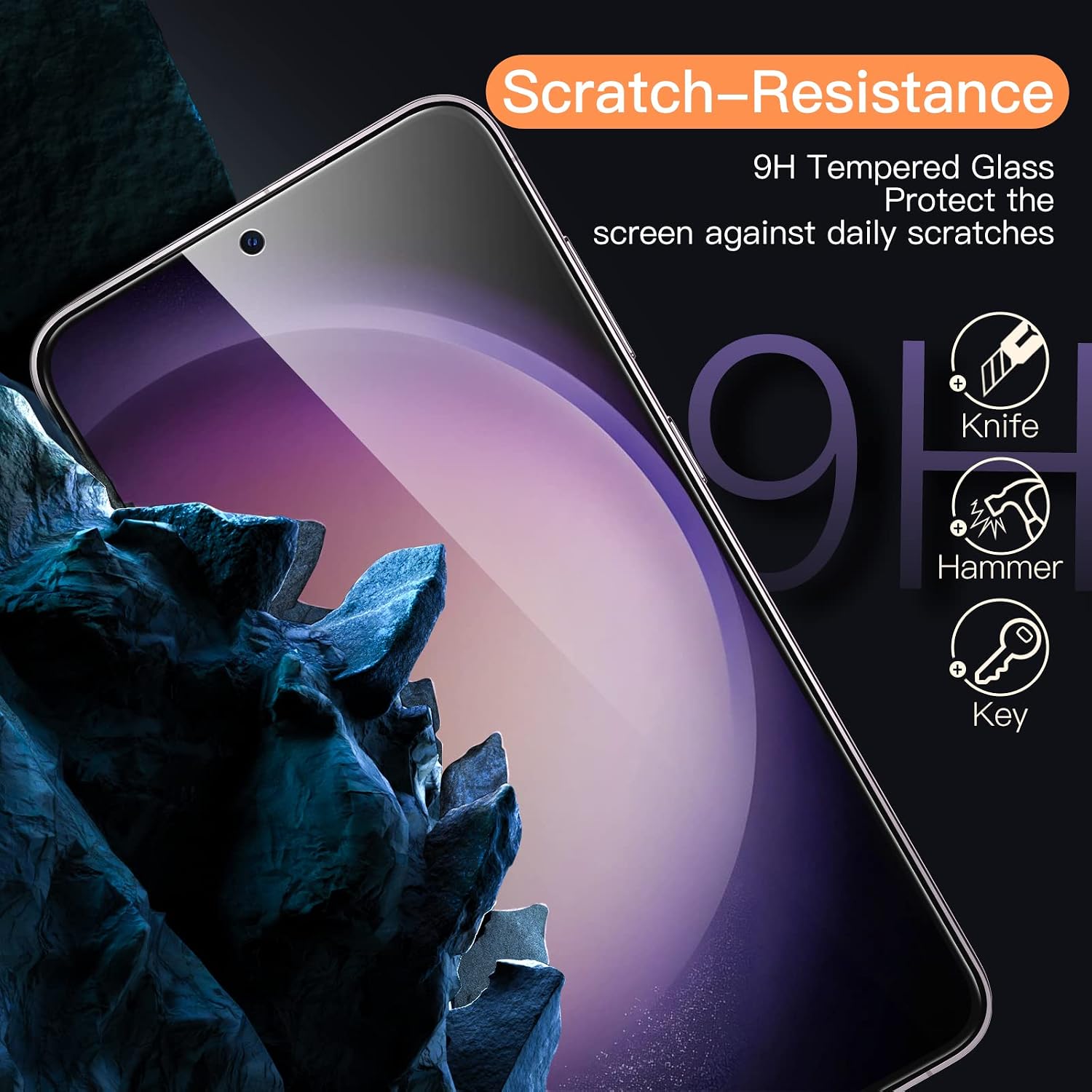 JETech Screen Protector for Samsung Galaxy S23 Plus, 3-Pack image 4
