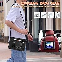 Vista 8 de Funda resistente para tablet Pad 6 6 Pro, funda para tableta con soporte, funda plegable delgada para Pad 6 6 Pro, rotación de 360°, correa