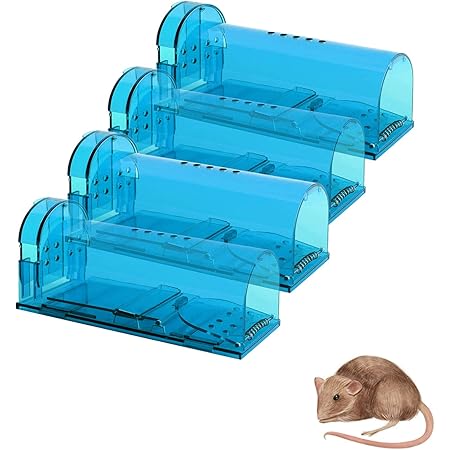 Amazon Com Wanqueen 4 Pack Mouse Traps Of No See Kill Reusable Mice Trap Rat Catcher For House And Outdoor Garden Outdoor