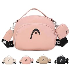 HEAD Nylon Cross body Bag Purses for Women Top Handle Wide Strap Shoulder Handbags Purse with Mini Coins
