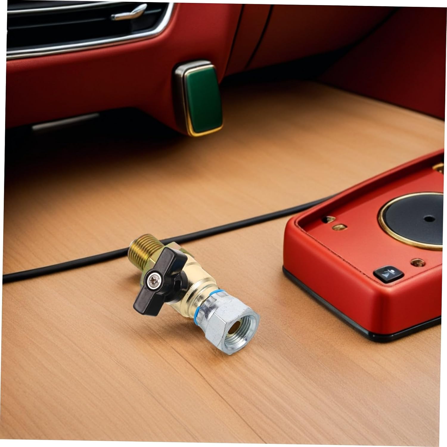 Alloy Front Wheel Brake Air Shutoff Valve 18mm Thread for Passenger Cars Automotive Air Brake System Control Valve