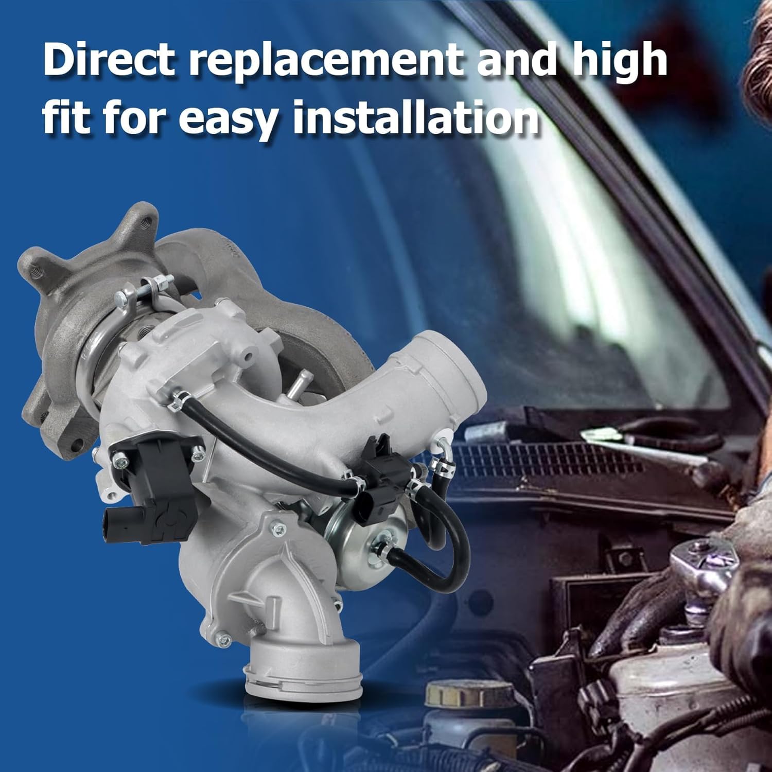 WFLNHB Turbo Turbocharger Replacement for A3 Q3 Quattro Passat Golf CC 2.0 53039880290 06J145701T