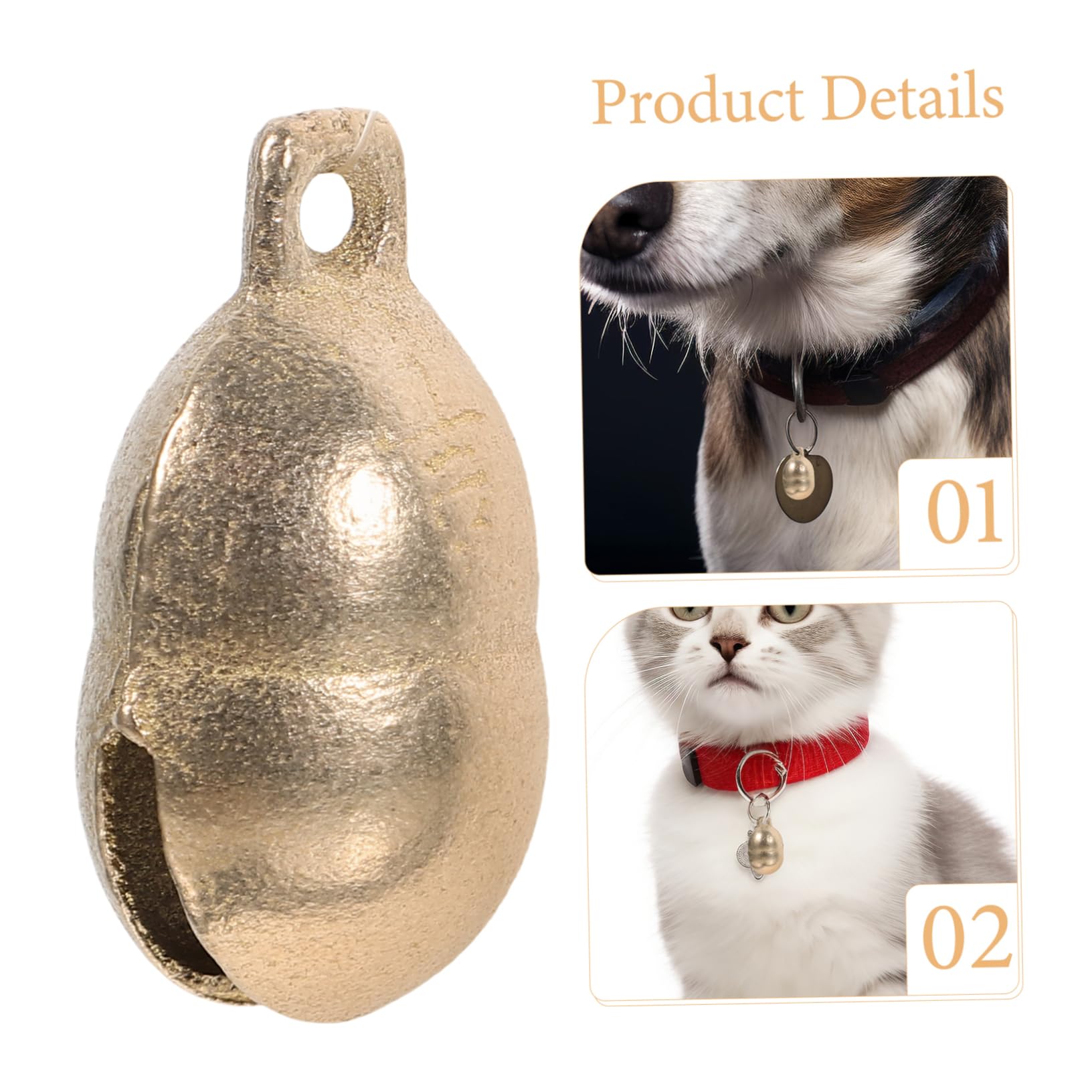 ifundom 3sets Bells for Potty Decorative Cat Crafted Metal Bells Pet Accessory Charms 10pcs*3