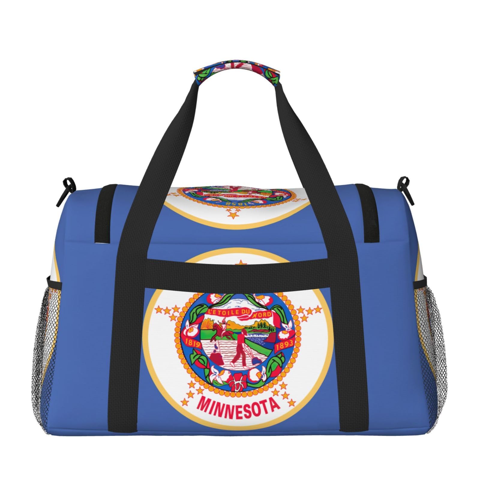 Flaga stanu Minnesota torba na ramię kobiety mężczyźni podróżna torba crossbody torebka torba na ramię torebki robocze codzienna torba hobo