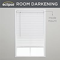 Vista 2 de Eclipse Persianas de Vinilo Premium de 2 pulgadas para Filtrado de Luz y Privacidad, Persianas Duraderas para Oscurecer Habitaciones para el Hogar u
