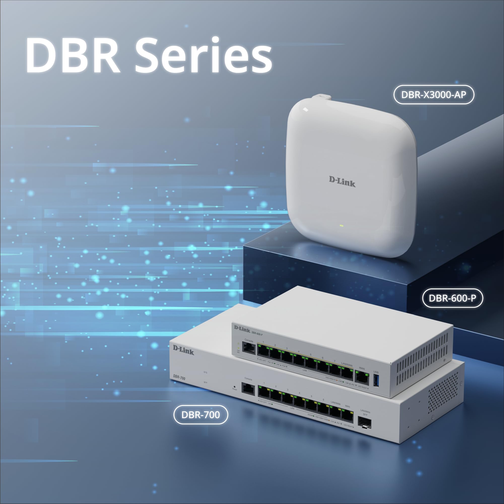 D-Link DBR-600-P Router PoE Business – Router VPN Dual WAN 2,5G con 8× Porte PoE+ (123W), Bilanciamento Multi-WAN, Sicurezza Firewall, Gestione AP – Ideale per Uffici e Caffetterie