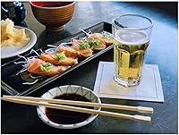 Vista 4 de Servilletas de cóctel de algodón blanco, 100% algodón, paquete de 50 unidades, 4.5 x 4.5 pulgadas, calidad de hotel, suaves y absorbentes, ideales