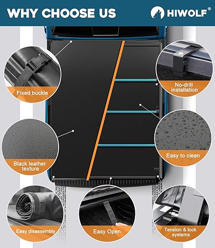 Miniatura 4 de Cubierta enrollable suave para caja de camioneta para camioneta Frontier 2005-2025 y Suzuki Equator 2009-2012 con caja de 59.5 pulgadas con sistema