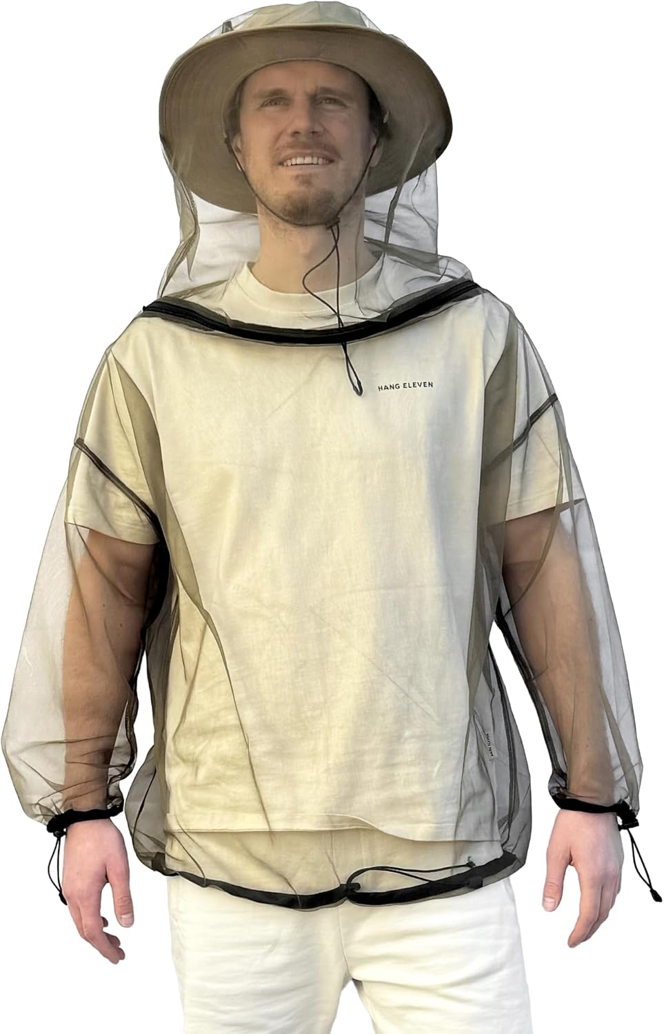 Universal Backpackers Mosquito Net Jacket for Mosquitoes & Bug Protection - Outdoor Insect Netting Resistent Clothes