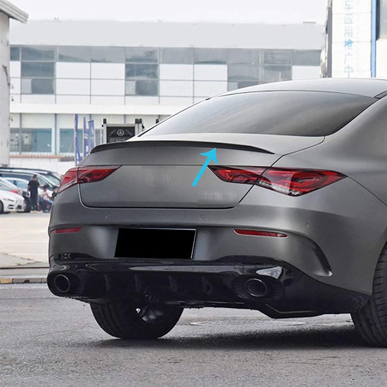 Alerón Trasero del Coche para Mercedes Benz CLA-Klasse W118 C118 CLA 180 CLA 200 CLA 260 2020, Alto Rendimiento FáCil de Instalar Tapa Protectora PortóN Trasero, Accesorios para CarroceríA