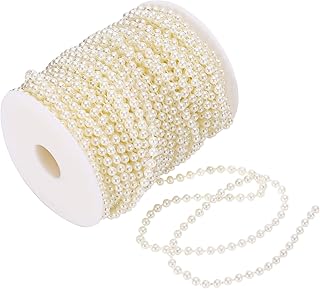 Sponsored Ad - Sooyee 5mm Faux Pearl Beads, Decorative Beads,Garland Pearl Bead Roll Strand for Wedding Party Decoration,D...