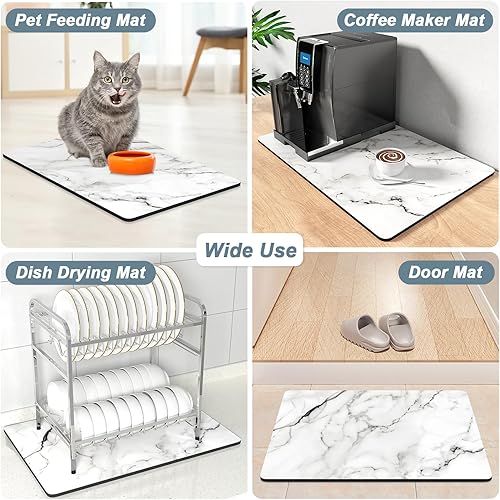 Miniatura 326 de Rnivvi Tapete de café, tapete de café de 12 x 19 pulgadas para estación de máquina de espresso, accesorios y organizador, almohadilla absorbente