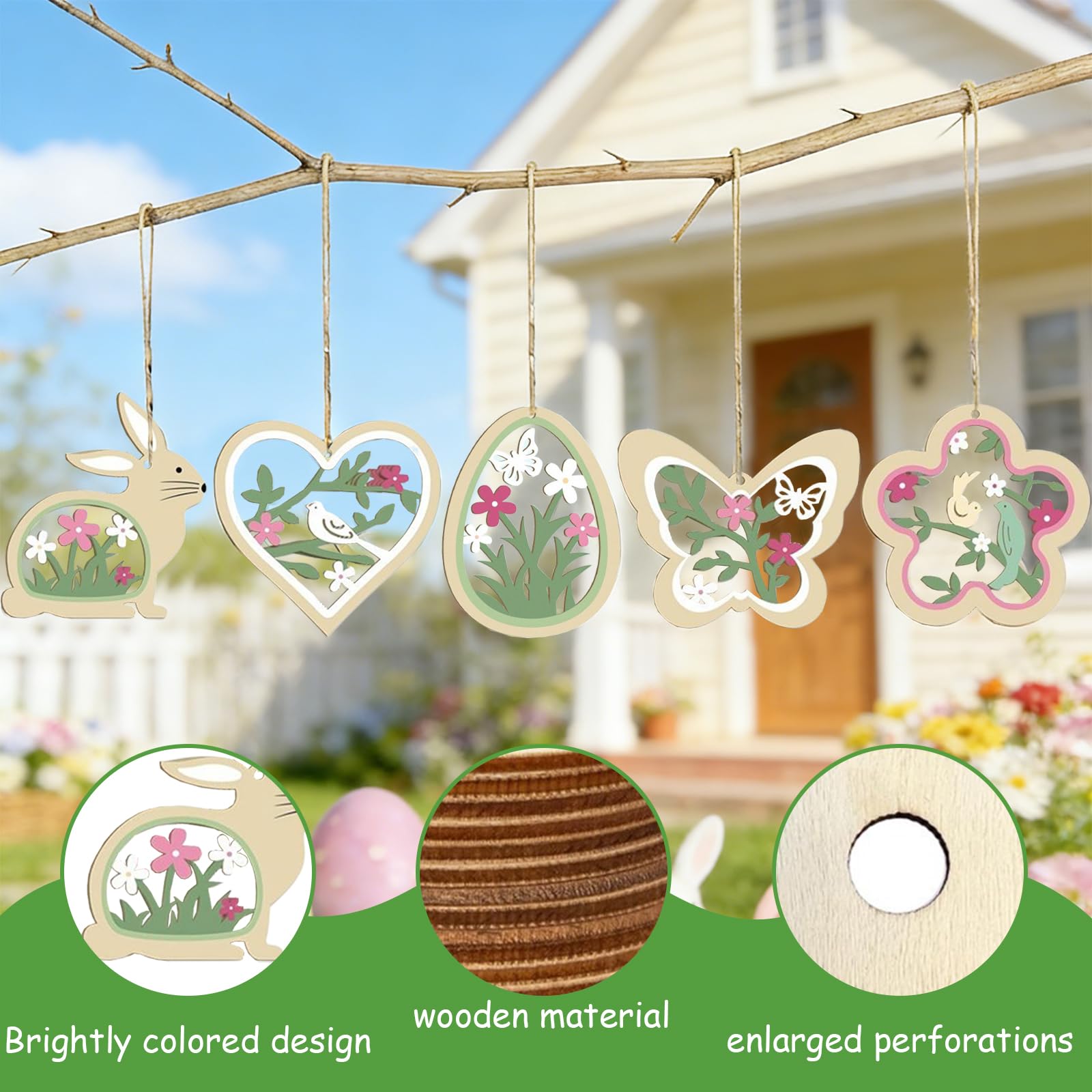 Decoración Madera Pascua Corona De Pascua Con Conejos Y Huevos - Decoración De Puerta O Pared | Ambiente Primaveral Decoracion Pascua Puerta Decoración Madera Pascua Corona De Pascua Con Conejos Y Huevos - Decoración De Puerta O Pared | Ambiente Primaveral Decoracion Pascua Puerta