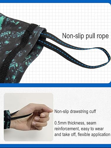 Miniatura 8 de Traje de neopreno de cuerpo completo para hombre y mujer, ultra elástico, de una pieza, con cremallera frontal y capucha para esnórquel, surf,