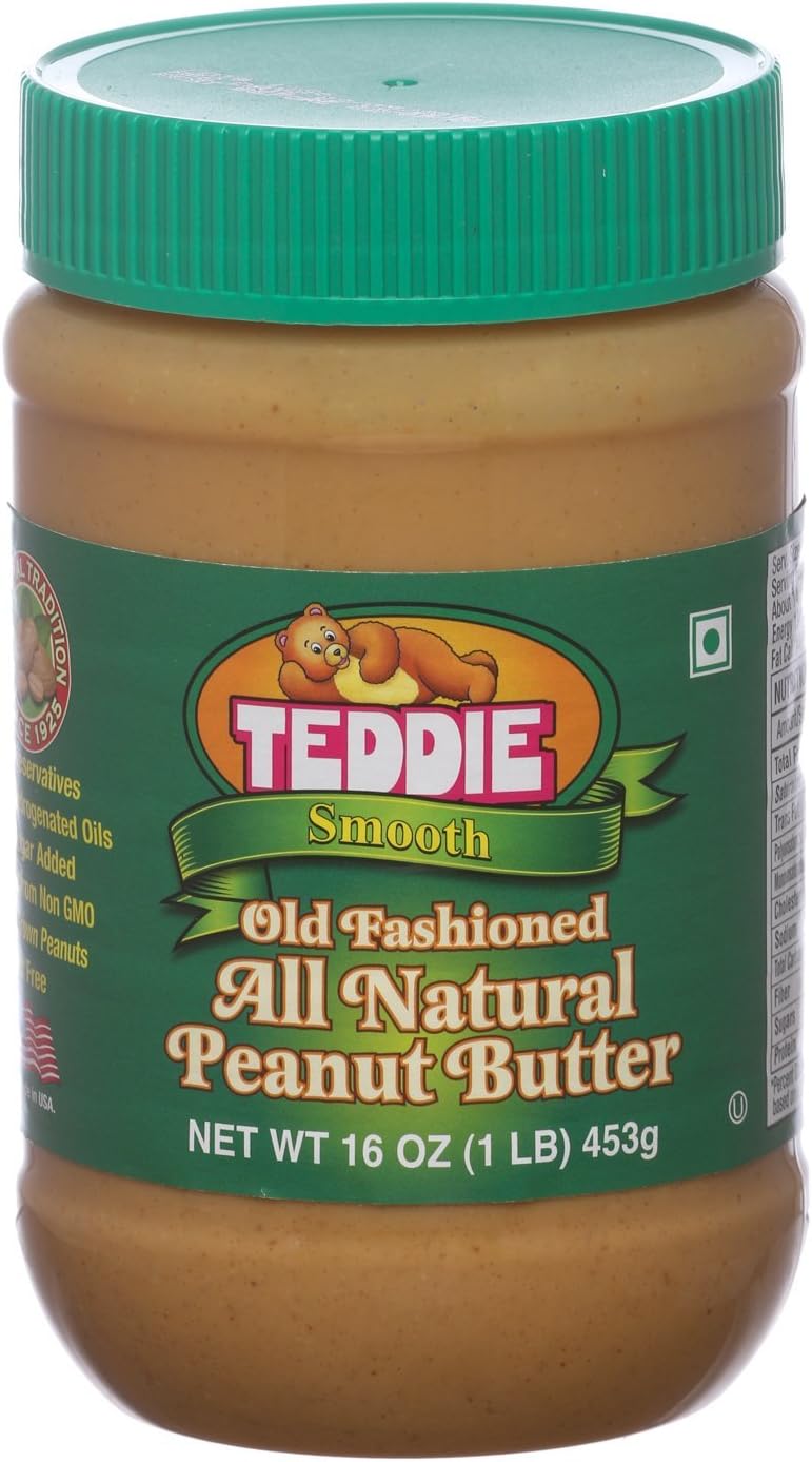 Teddie All Natural Peanut Butter Smooth, 453g