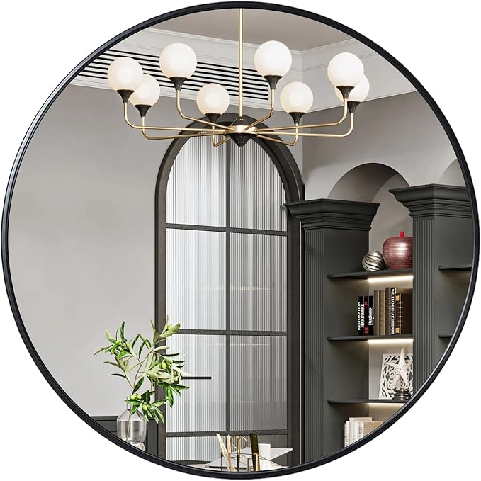 Large Round Wall Mirror