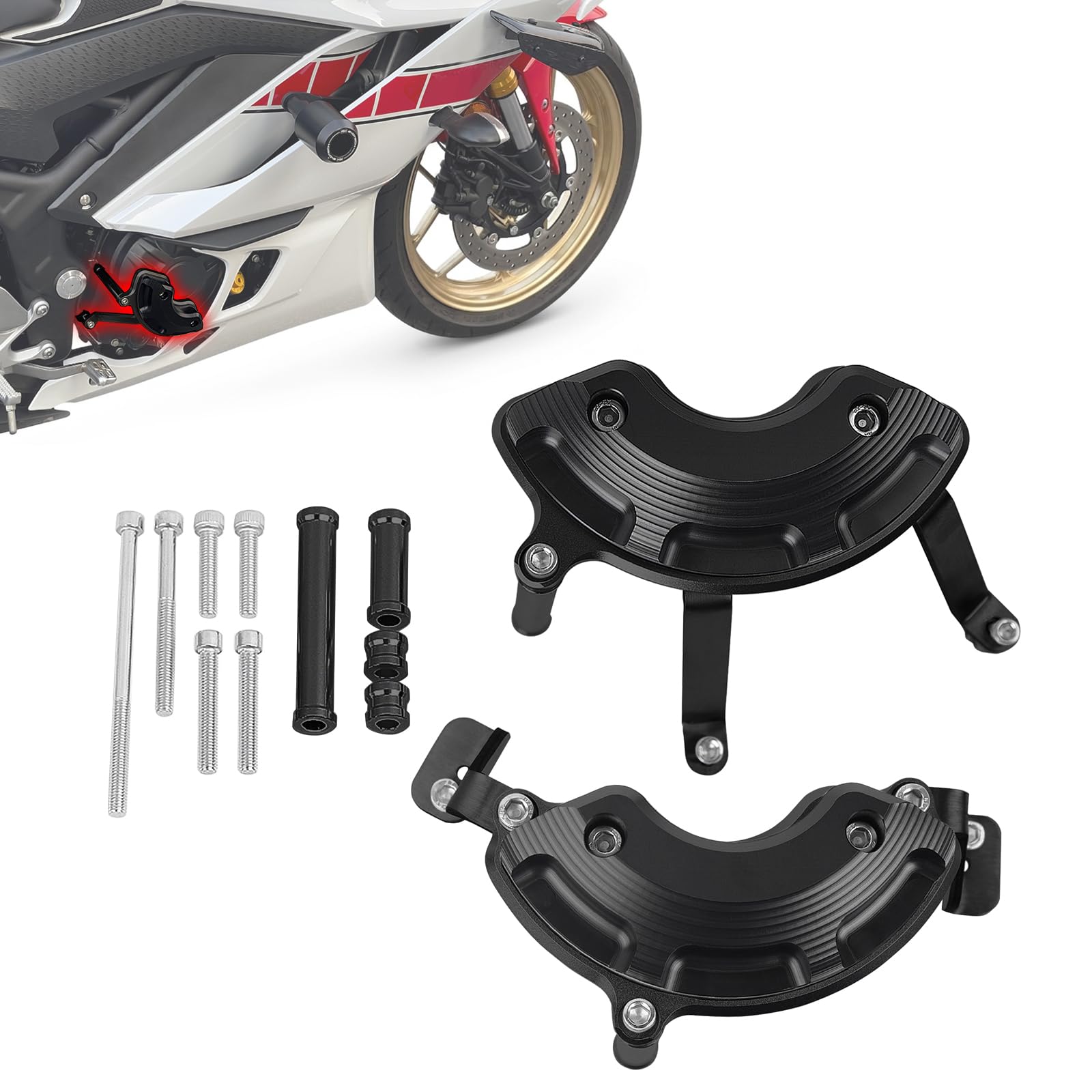 Amazon | GFARDMOTO モーターサイクル エンジンガード クラッシュ