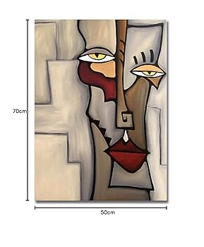 Amazon.co.jp: ピカソ作品抽象顔モダンアート絵画壁キャンバス絵