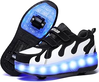 Ufatansy
Roller Shoes Boys Sneakers with Wheels Girls Roller Skate Shoes USB Charging Shiny LED Lights Up Footwear Skates for Beginner Trainers Kids Lightweight Breatheable Shoe
