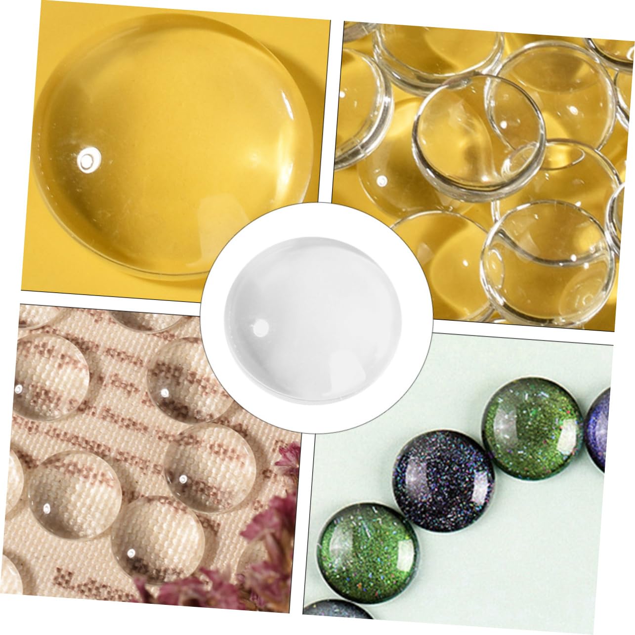minkissy 300piezas Perlas De Transparente Para Exhibición De Esmalte De Uñas Tarjetas De Color Para Salones De Belleza
