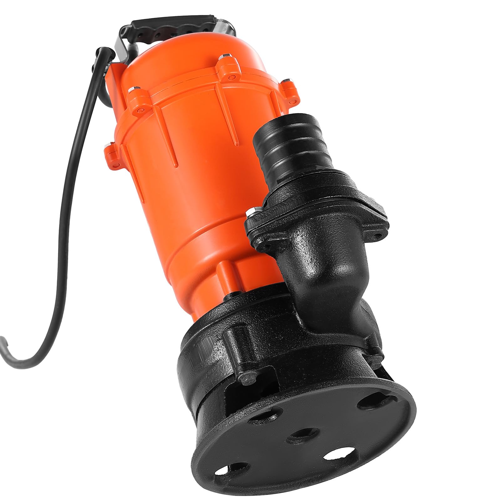 VEVOR 550W Tauchpumpe, 18000l/h, Gusseisen-Schmutzwasserpumpe mit 5,08cm Auslass, 10m max. Förderhöhe, zum Abpumpen von Schmutzwasser, für Pools, Gärten, Teiche, Keller & überflutete Bereiche