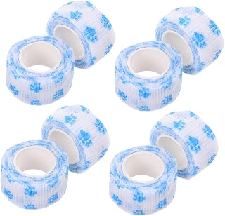 8pcs Elastic Bandage Finger Tape Wraps for Nail Art and Makeup Self-Adhesive Style Finger Protectors for Wrist Swelling Cat Design Comfortable Fit Versatile Use