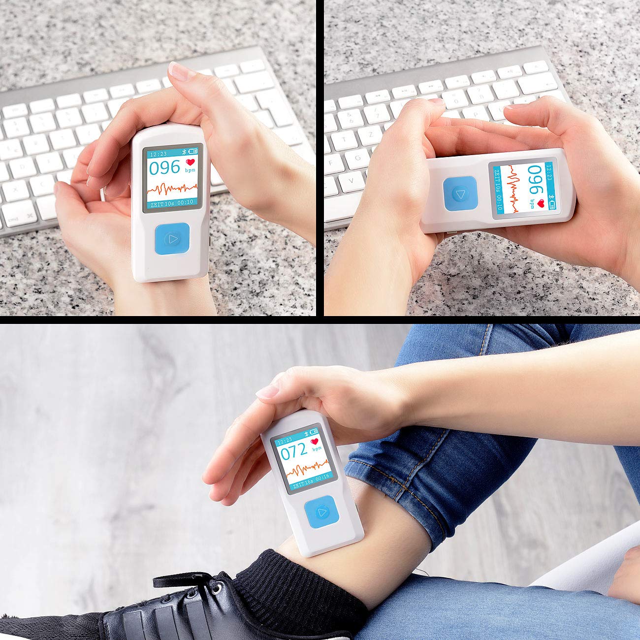 newgen medicals EKG für Zuhause: Mobiles medizinisches EKG-Messgerät mit PC-Software und App (Gerät, Gerät für Zuhause, Mobile)