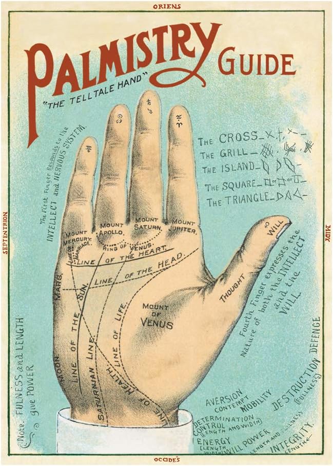 Cavallini Decorative Paper - Palmistry 20"x28" Sheet