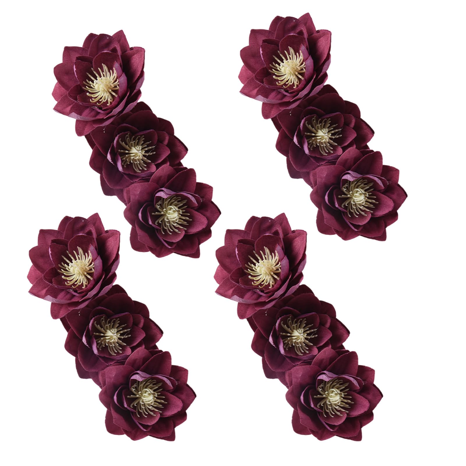 Yhplxyuus Flower Curtain Tiebacks, Curtain Tie Holdbacks for Home Decoration, 4Pcs Set Binders