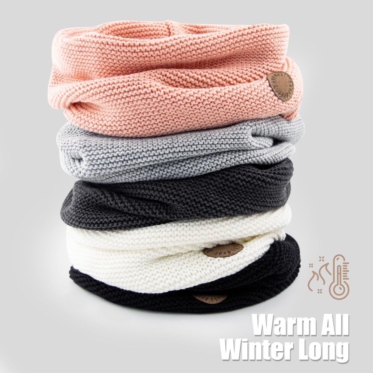 XIAOHAWANG Baby Boys Girls Winter Scarf Infant Thick Knit Scarves Toddler Neckerchiefs lovely - Image 5