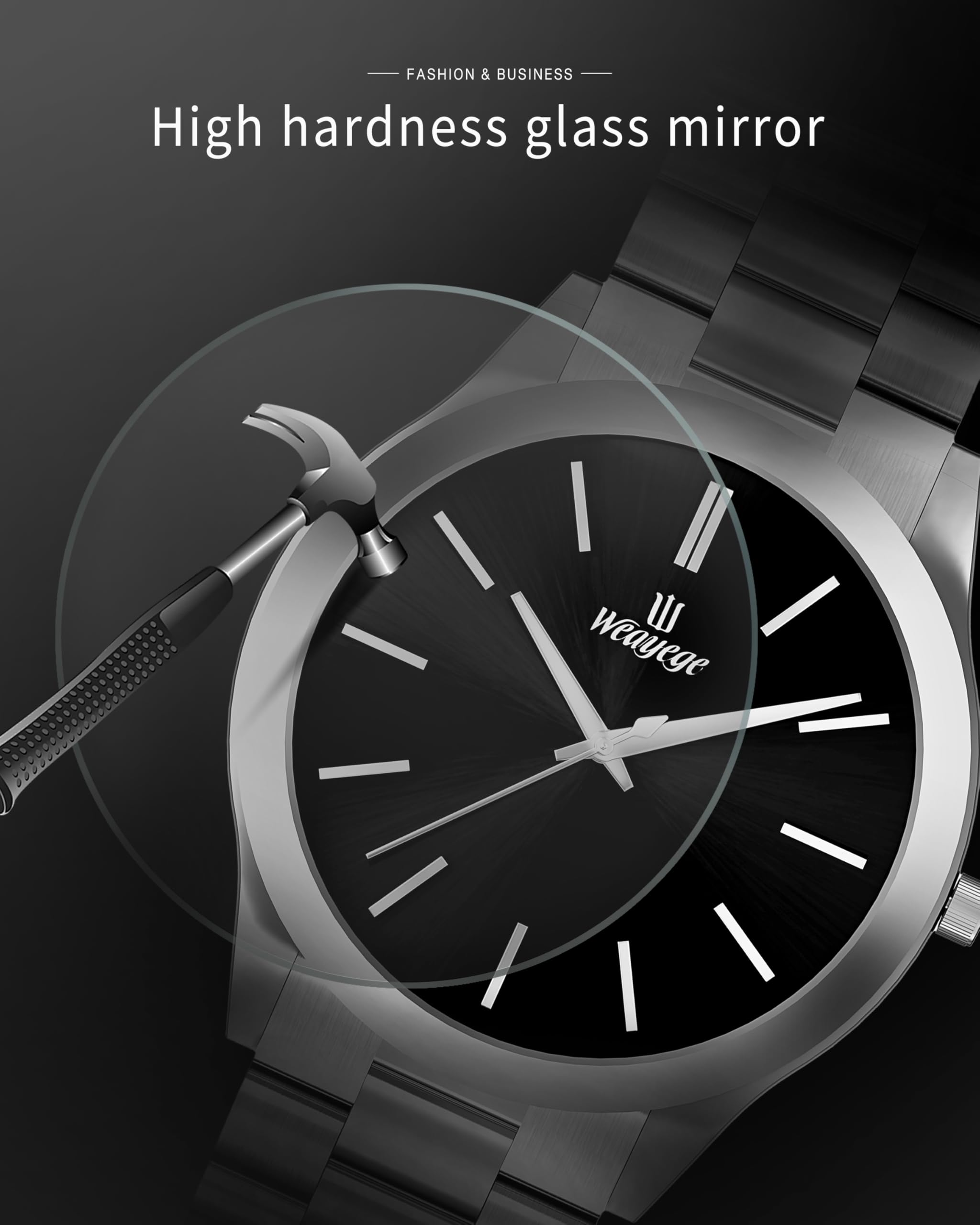 Relojes de Pulsera para Hombre, Minimalistas, de Lujo, de Cuarzo, Impermeables, para Negocios, Regalos para Hombres, Plateado