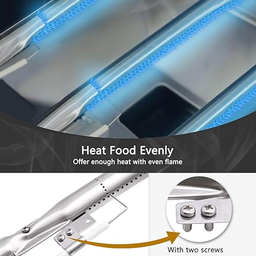 Vista 13 de Criditpid Grill Replacement Parts for Nexgrill 720-0925S, 720-0864, 720-0864M Models. Grill Heat Plates, Burner Tubes and Grill Ignitors for BBQ PRO